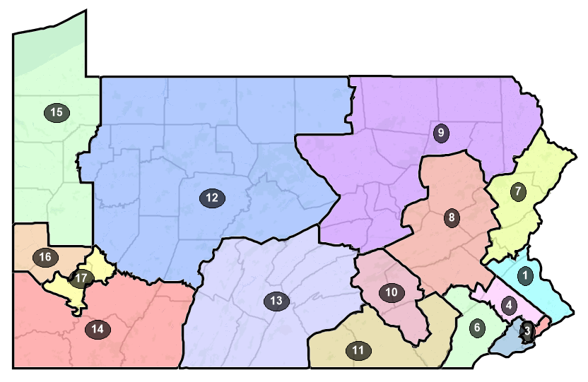 Picture of the districting plan