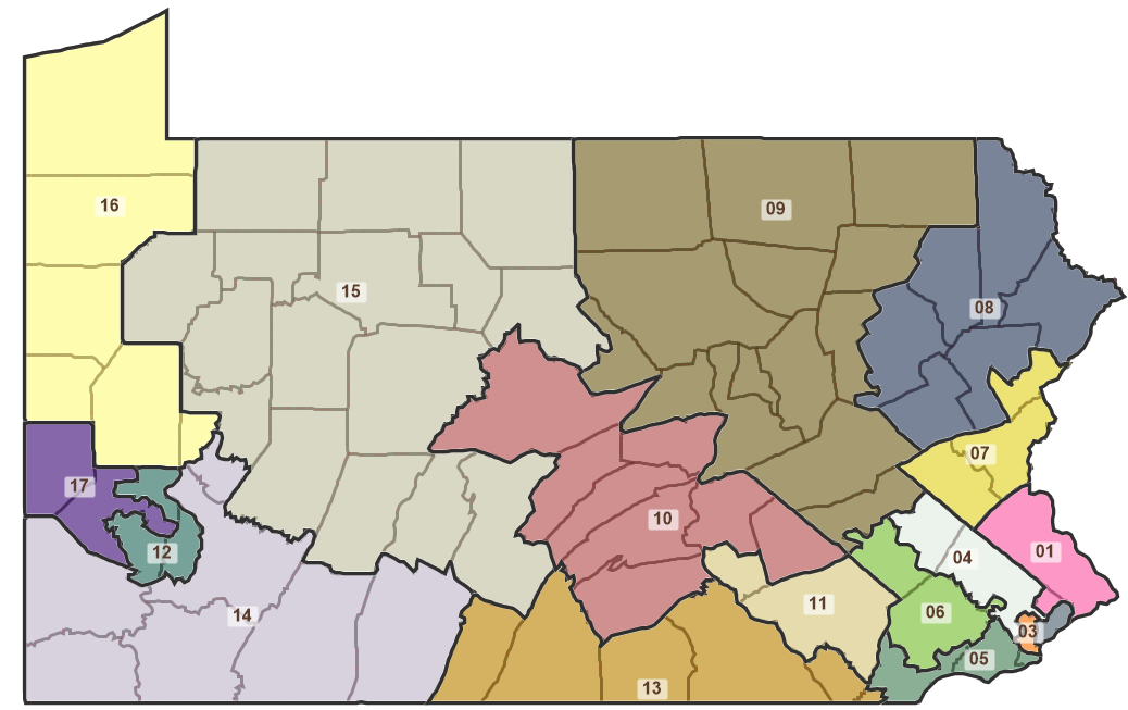 Picture of the districting plan