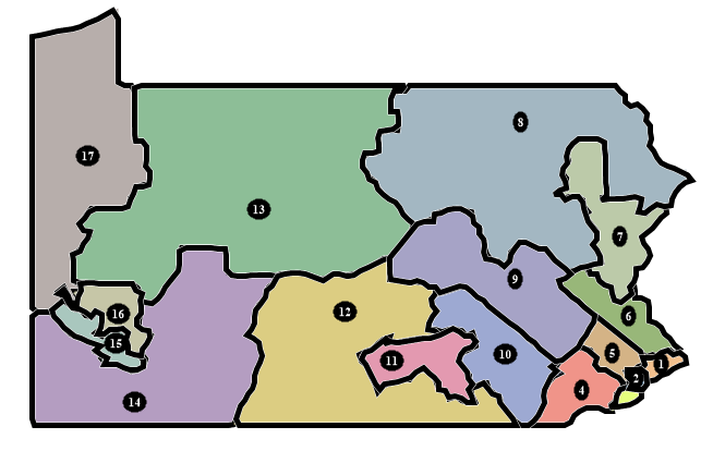 Picture of the districting plan