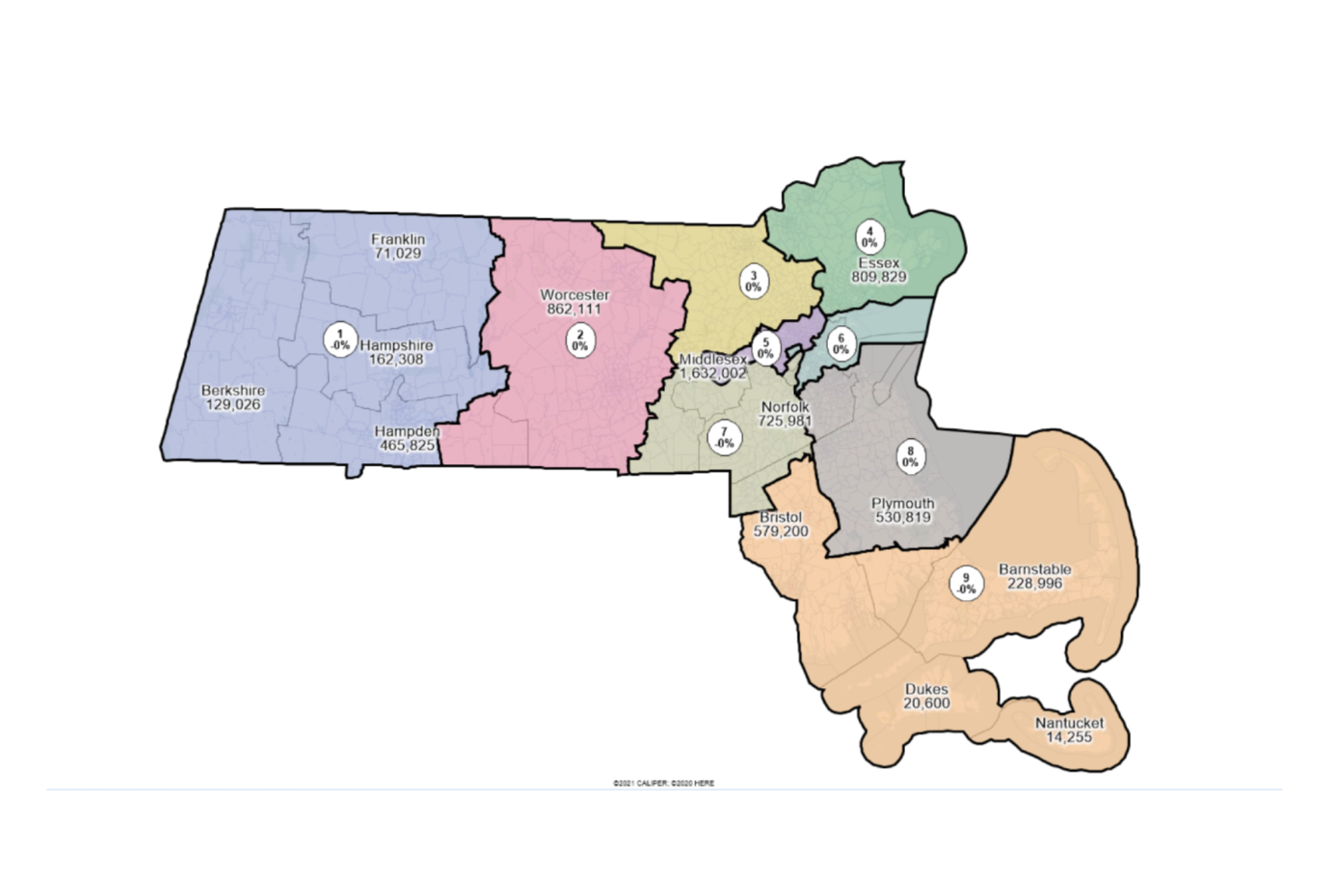 Picture of the districting plan