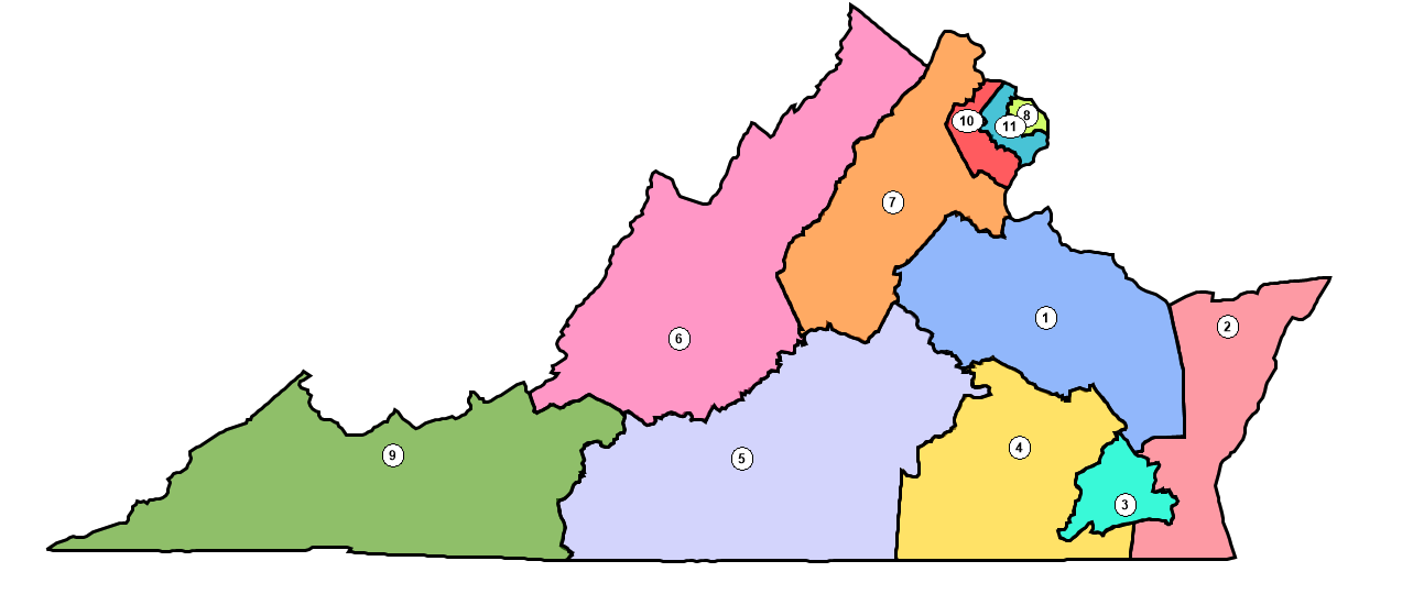 Picture of the districting plan