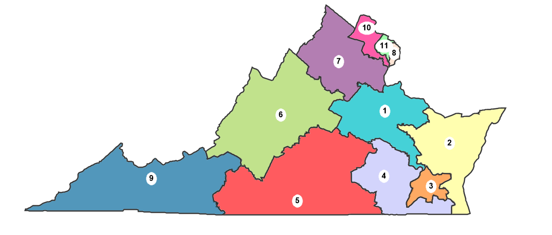Picture of the districting plan