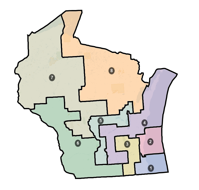 Picture of the districting plan